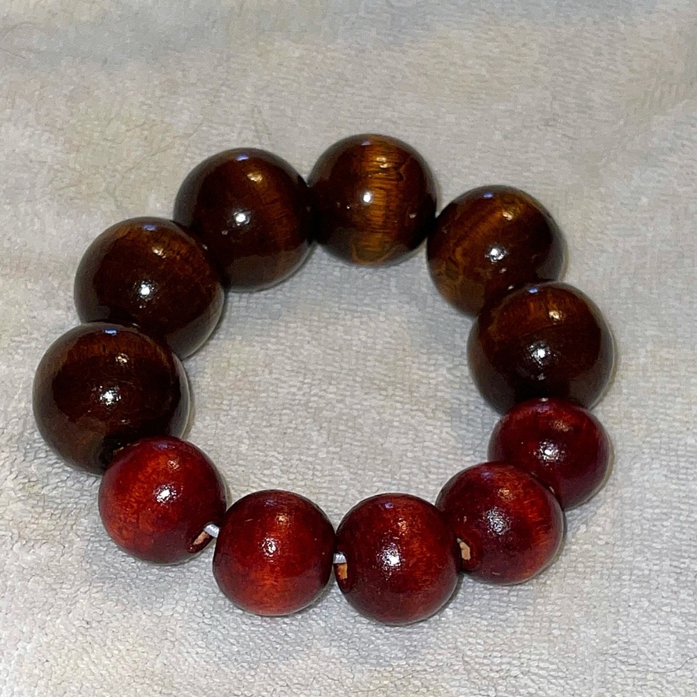 Wooden bracelet.